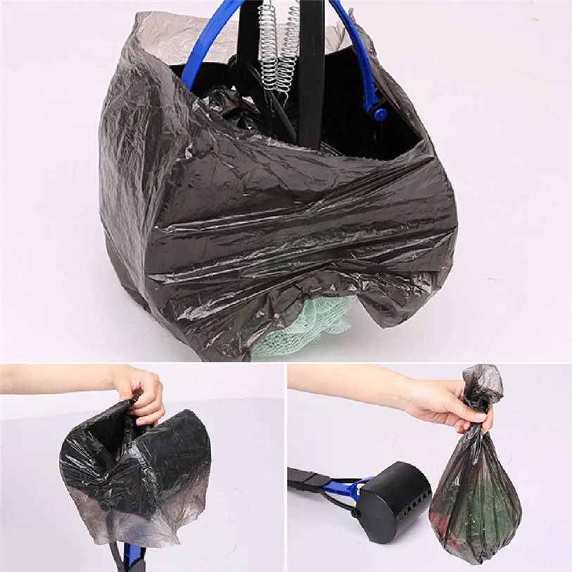 Pet Pooper Scooper Long Handle Jaw Poop Scoop Clean Pick Up Animal Waste Dog Puppy Cat Waste Picker Cleaning Tools #F#40DC14 (12)