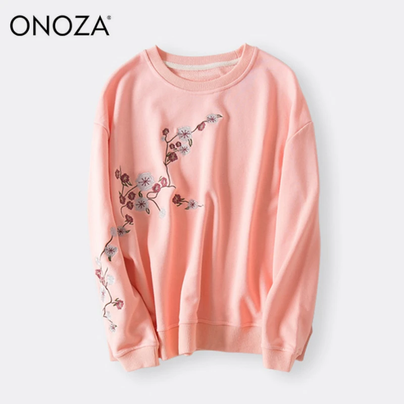 ONOZA толстовки для девочек Женские кофты Белый с длинным рукавом женский
