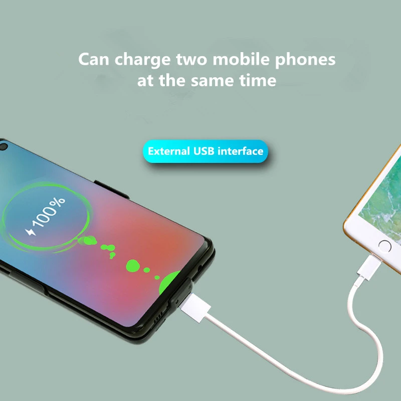7000mah Ultra Slim Fast Charger Battery Cover for Samsung Galaxy A8s Charging Case Portable Power Bank Pack Battery Case
