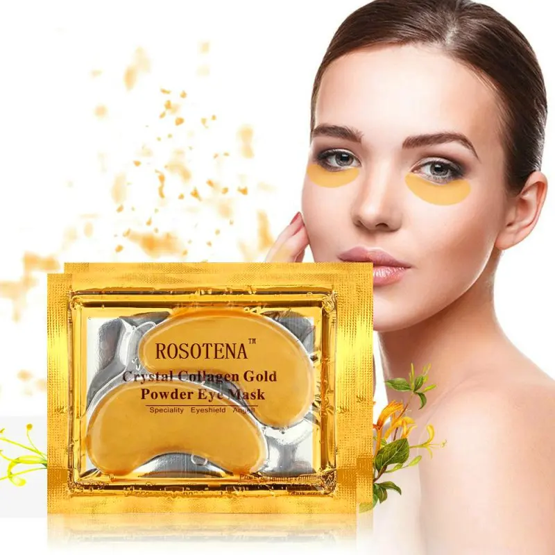

5 Pairs Anti-Wrinkle Crystal Collagen Eye Mask Eliminates Dark Circles Fine Lines Gold Eye Patches Eye Care New