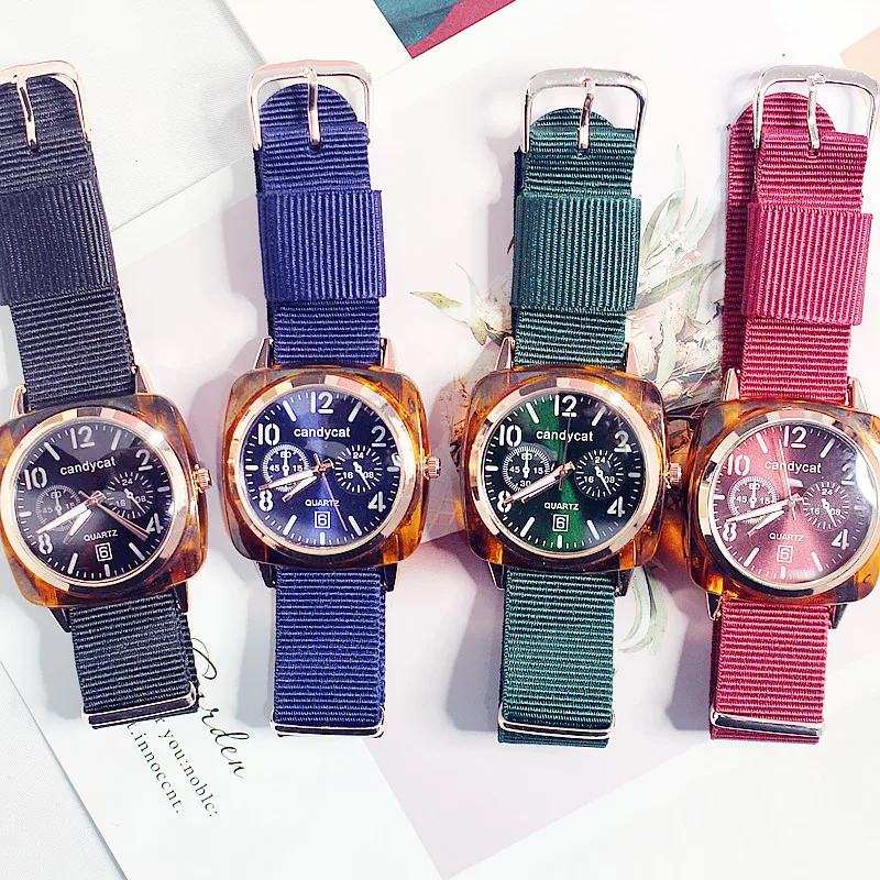 

Watch Ladies 2019 New Fashion Trend Waterproof Korean Version of The Simple Star Quartz Female Watch Alloy Pin Buckle