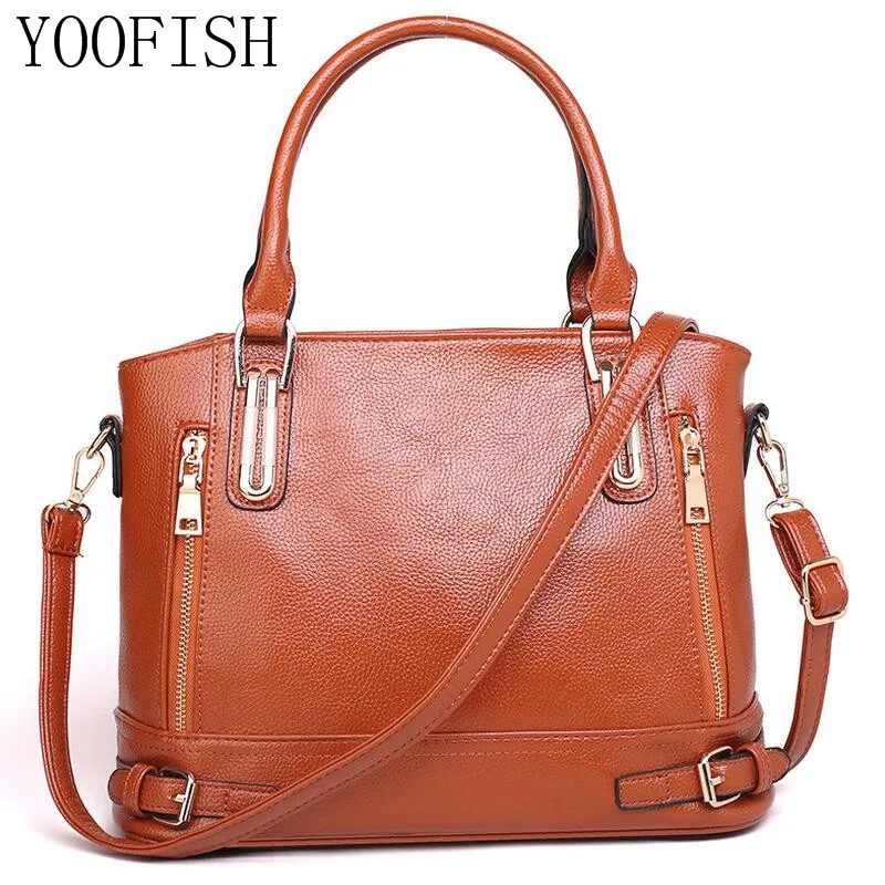 

YOOFISH Famous Brand Fashion Women Bags Mobile Messenger Ladies Handbag PU Leather High Quality Diagonal Cross Buns Mother Bag