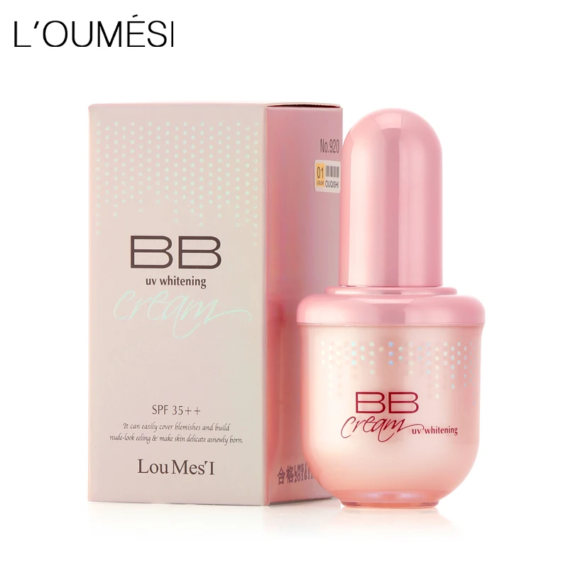 Loumesi hydrating bb cream makeup foundation concealer cream nude makeup natural perfect cover bb cc cream 45ml