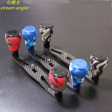 Углеродная ручка с эва ручки baitcasing катушка аксессуары diy инструмент подходит для A/D/S Синий Красный Черный