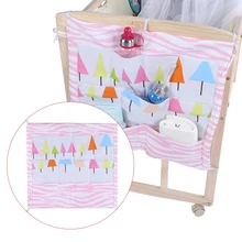 Новая детская кроватка кровать, висячая сумка для хранения, органайзер для кроватки, сумка для хранения 55*52 см, игрушечный карман для пеленок, детская кроватка, набор