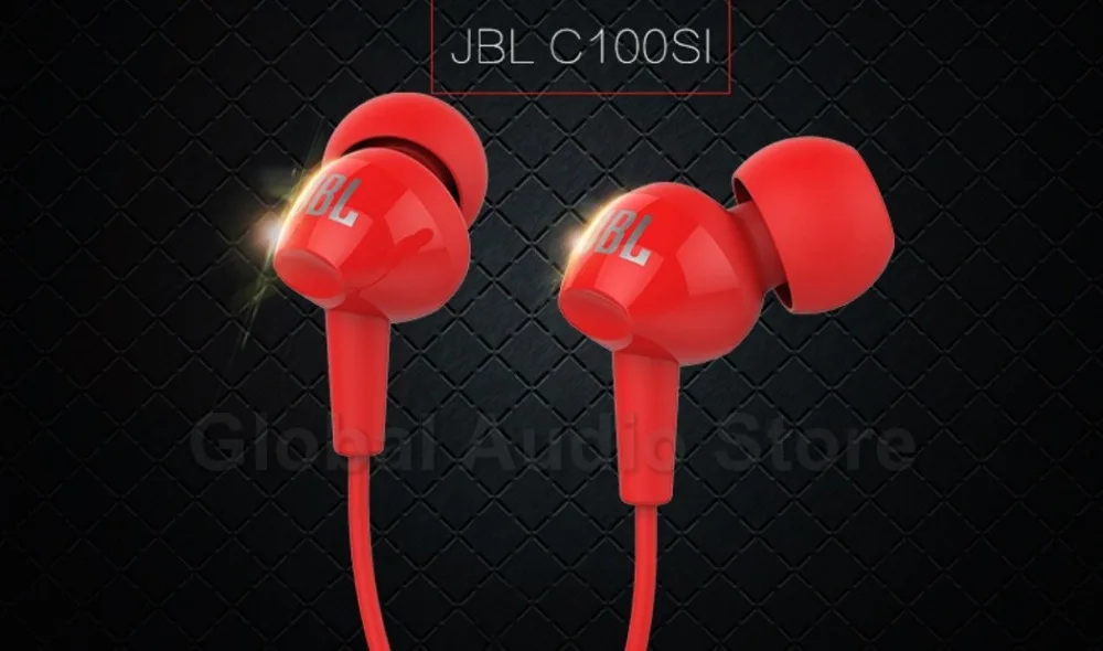 JBL C100SI бас стерео наушники Go для Android IOS мобильные телефоны наушники как рок Циркон audifonos с микрофоном наушники