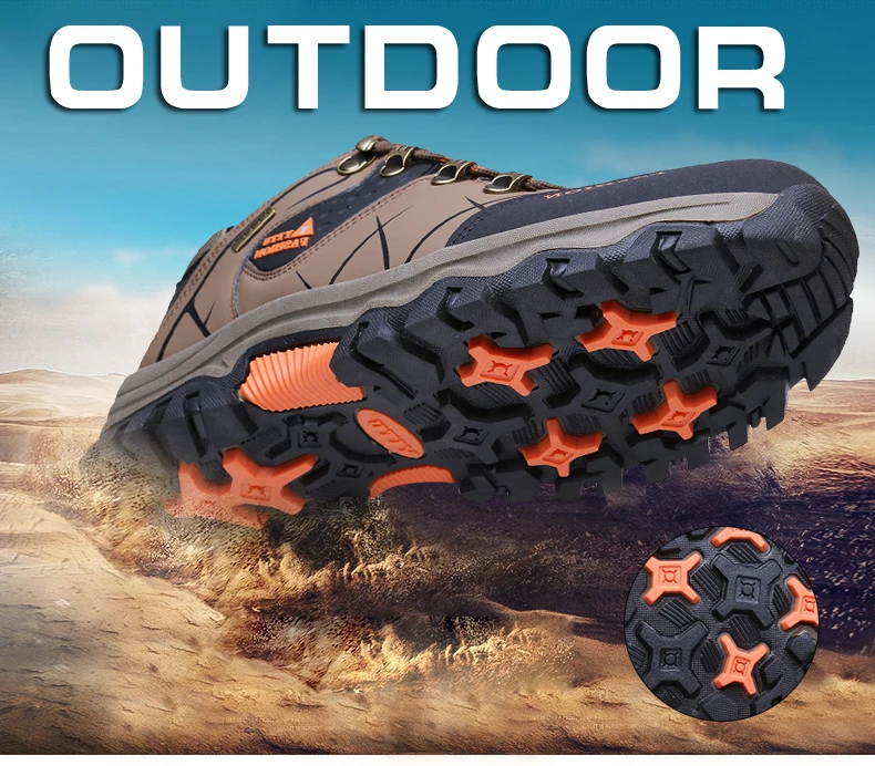 Men Hiking Shoes Waterproof Anti-Skid Outdoor Trekking Shoes High Quality Climbing Sneakers Man Sports Shoes Plus Size 39~47 (1)