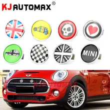 Mini Cooper Frontale In Metallo Griglia Distintivo Dell’emblema Sticker Set di Accessori Countryman Clubman R55 R56 R57 R58 R59 R60 R61 F55 f56