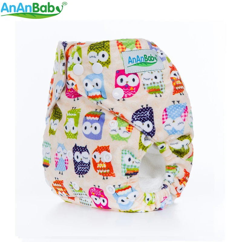 Новые модели подгузников Ananbaby 1 шт. супер Minky тканевые подгузники многоразовые