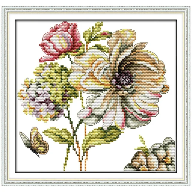 

Needlework, Hydrangeas (5) Flower Counted Cross Stitch 11CT 14CT Cross-stitch Kit wholesale Set for XIANGYUANWU'S SHOP-ZBYXZ