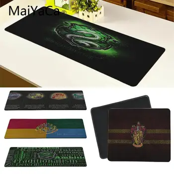 

MaiYaCa Vintage Cool Slytherin School Logo mouse pad gamer play mats Size for 18x22cm 20x25cm 25x29cm 30x80cm 30x90cm