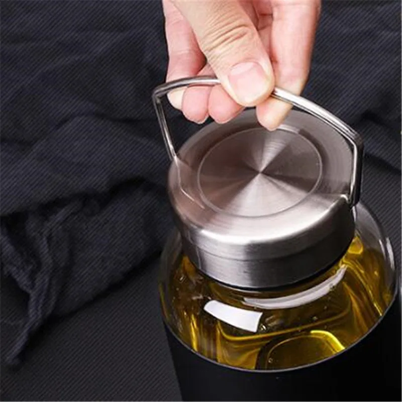 750ml 900ml 1100ml Large capacity Portable Glass Tea Bottle Tea Infuser Glass Tumbler Stainless Steel Filters The Tea Filter