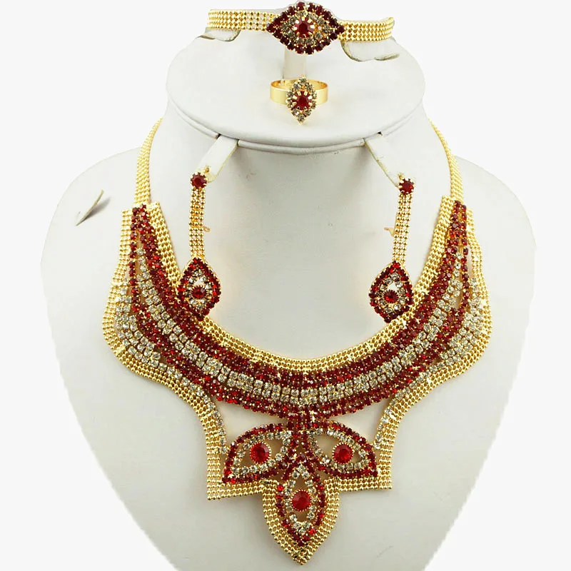 Buy gold plating jewelry sets african big jewelry set