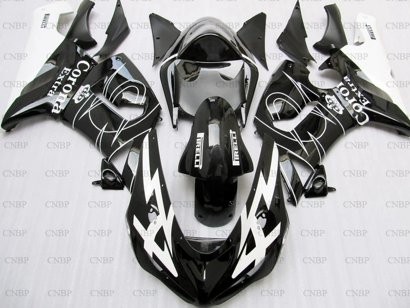 636 ZX-6r 2005 - 2006 мотоцикл обтекатель ниндзя 06 наборы для Kawasaki ZX6r черный белый цвет