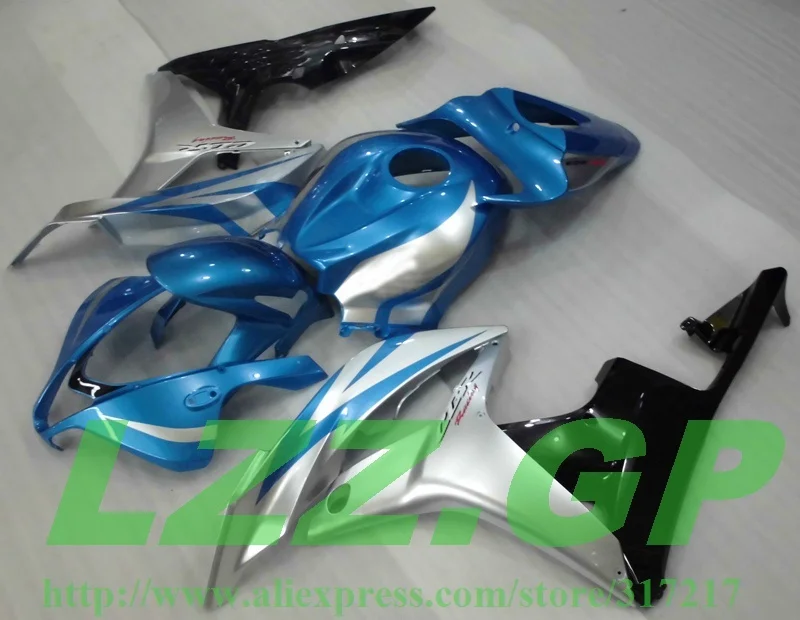 OEM_Quality Injection Fairing kit for HONDA CBR 600 RR 2007 2008 F5 07 08 CBR600RR Silver blue black fairing set #S67YYA | Автомобили и