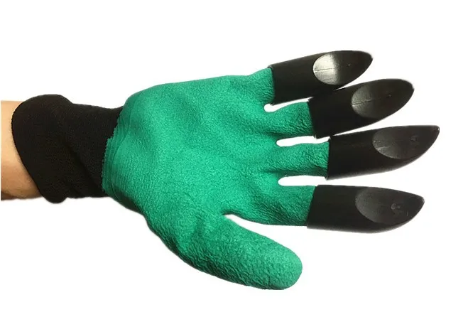 Садовые перчатки с кончиками пальцев когти быстро легко копать и сажать безопасные перчатки для обрезки роз варежки перчатки для копания