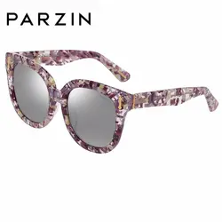 PARZIN бренд поляризованных солнцезащитных очков Для мужчин и Для женщин любителей 2018 новые ретро большой круглой рамке щит против UV400