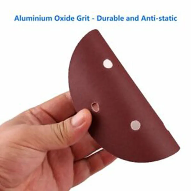 

Wood Steel Professional Polishing Pad 105PCS 150mm 8 Hole Sandpaper (60/80/100/120/150/180/240 Grit 15pcs/each)