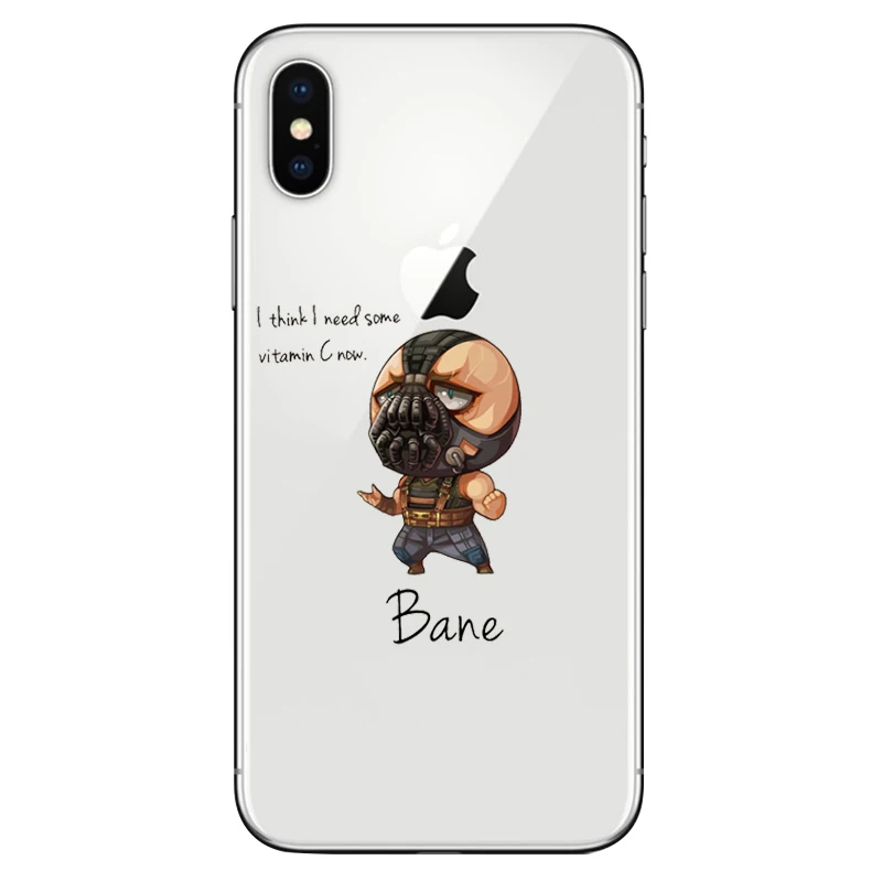 Funny Marvel Case Spiderman Joker Iron Man Batman for Apple iphone X 8plus 8 plus Silicone Soft Clear TPU Cover Fundas Capinha (4)