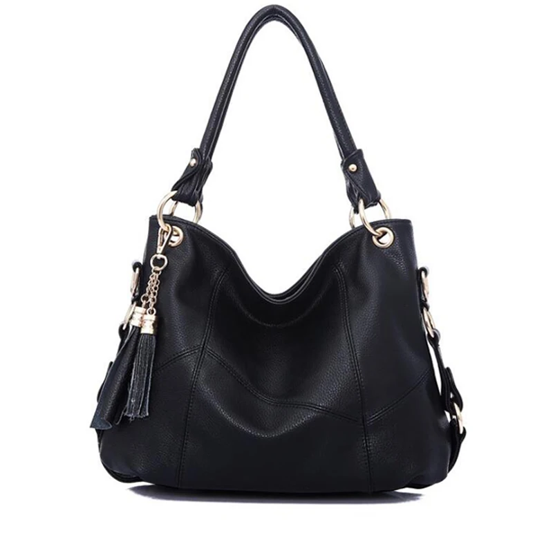 2019 Tassel Hobo Luxury Handbags Designer High Quality Sac Large Leather Tote Bag Women Shoulder