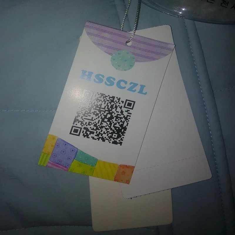 Пуховик для девочек на белом утином пуху HSSCZL длинное утепленное пальто с