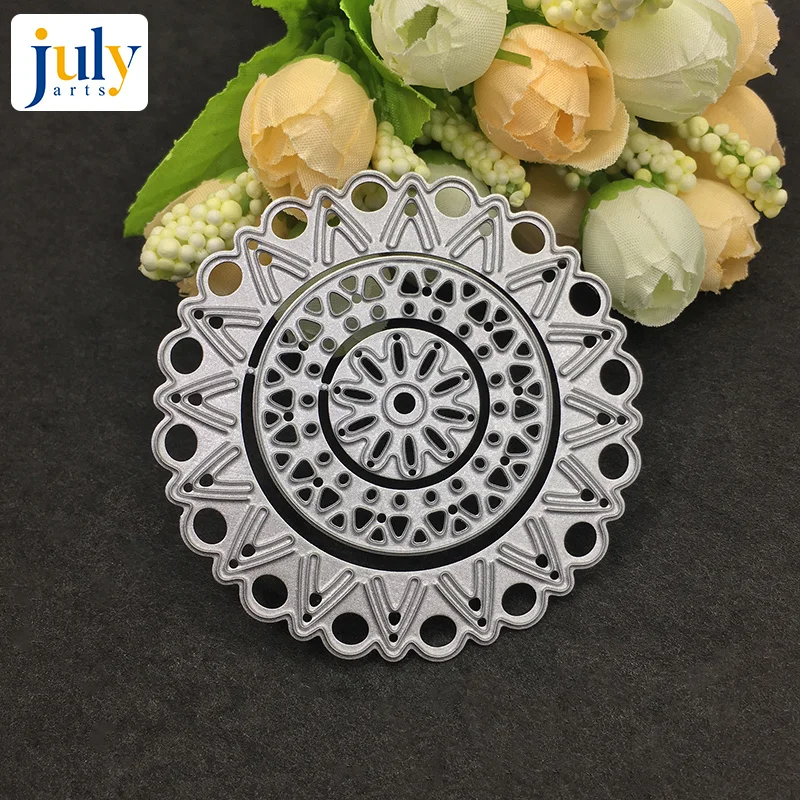 

Julyarts Scrapbooking Dies Metal 2018 Flowers Lace Loops Cutting Dies for Scrapbooking Embossing Metal Cutting Dies Creative