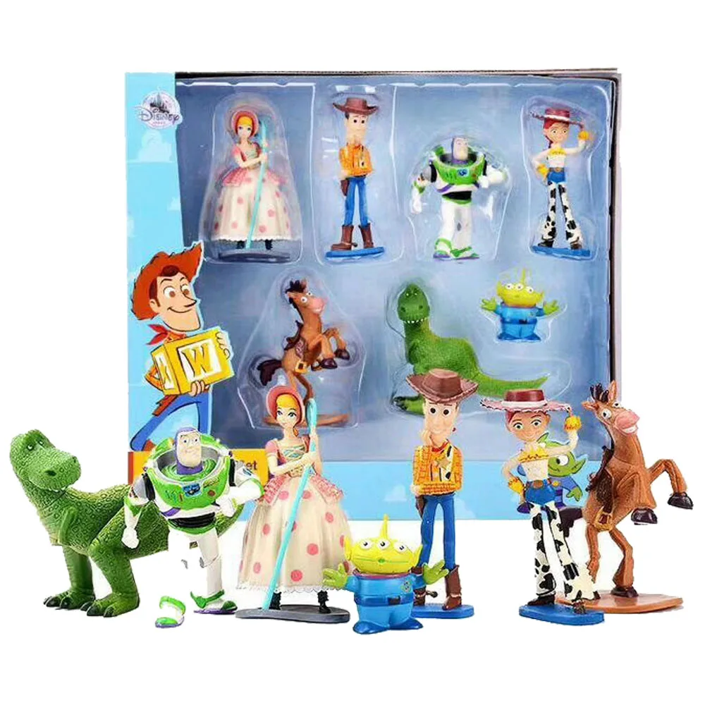 

2019 New Toy Story 4 Cartoon Figure Toy 2019 Woody Buzz Lightyear Jessie Forky Doll Shepherdess Action Figure Children Gift