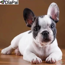 DIAPAI Алмазная картина "животное собака" вышивка крестом на заказ фото алмаз, вышивка квадратными круглыми настенный Декор для дома A26193