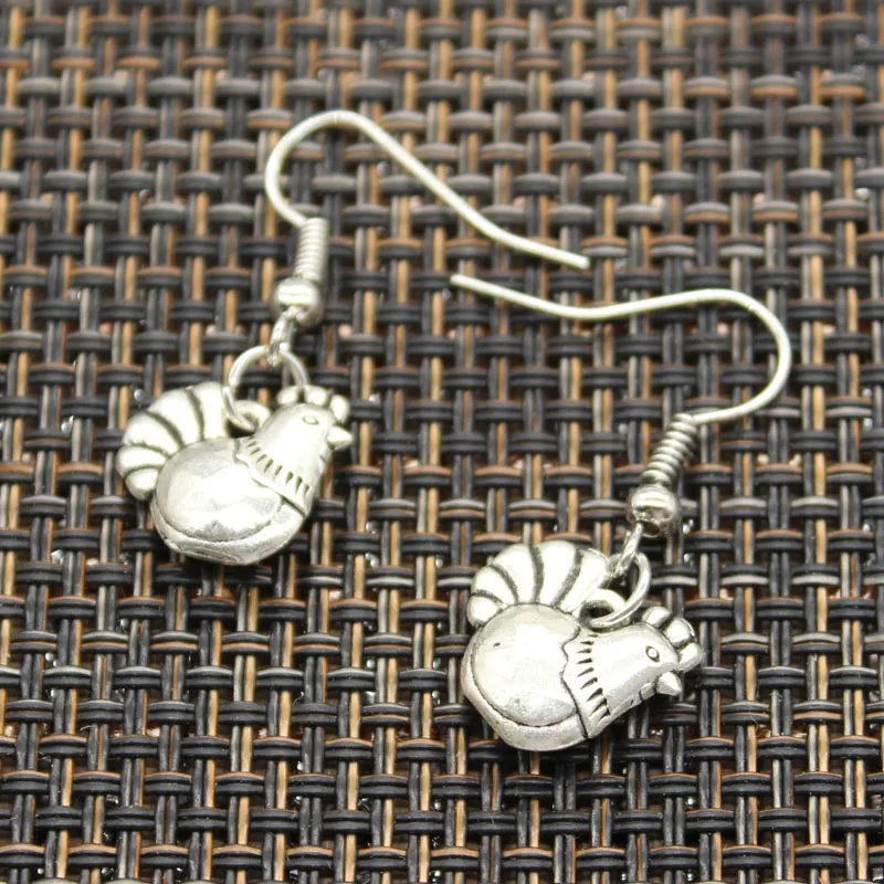 

Hot Sales cock chicken rooster Pendants DIY Earringgs For Girl Gift