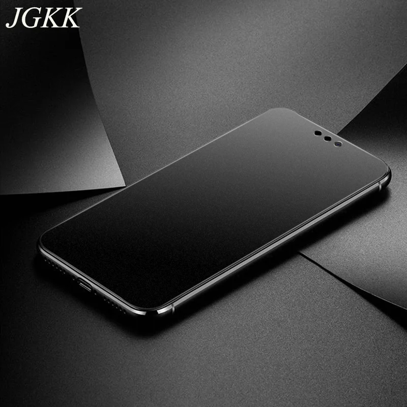

JGKK 2.5D Matte Tempered Glass Anti Fingerprints Transparent Screen Protector For Huawei Honor 8X Max 8C 8XMax Protective Film