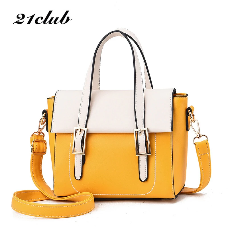 

21CLUB Brand Mini Casual Contrast color Ladies Totes Shopping Working Versatile Womens' Pouch Fashion Messenger Female Handbags