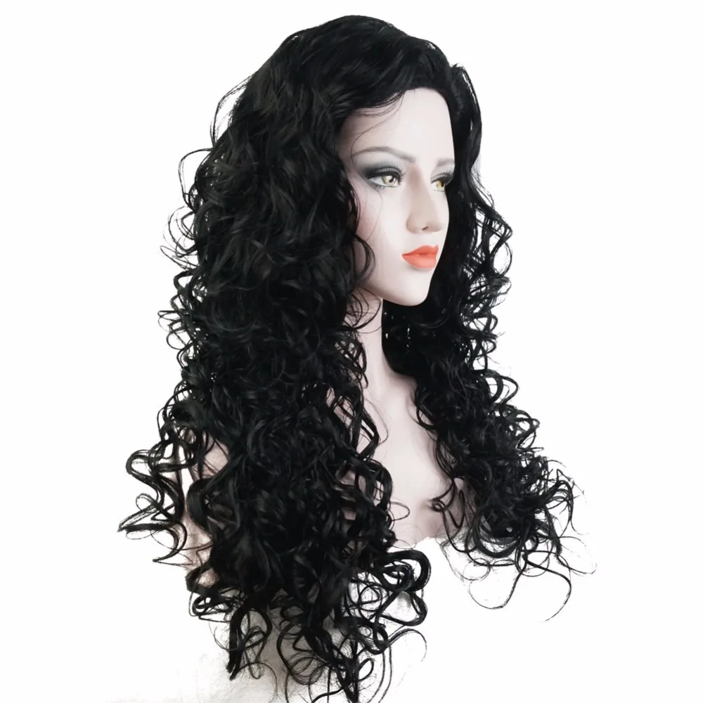 Black long curly hair DSC05714_