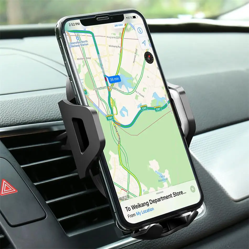 360 Вращение телескопический держатель в Автомобиль Air Vent лобовое стекло