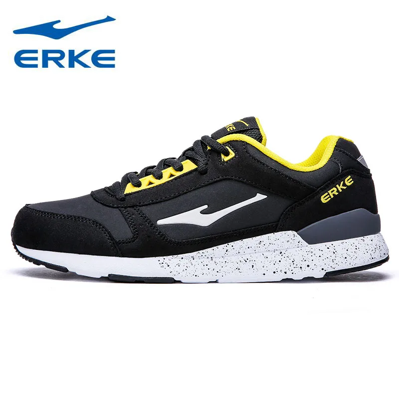 

ERKE Mens Sports Shoes Running Sneakers For Men Synthetic Leather Sport Outdoor Running Jogging Run Shoes Sneaker Man Runners