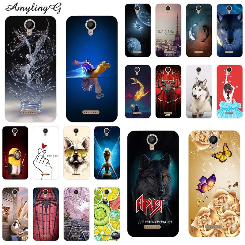 

Fashion Cartoon Phone Cases For Wiko Jerry 2 / Wiko Jerry 3 Case Animal Cat Pattern Cover Printed Coque Protective Fundas