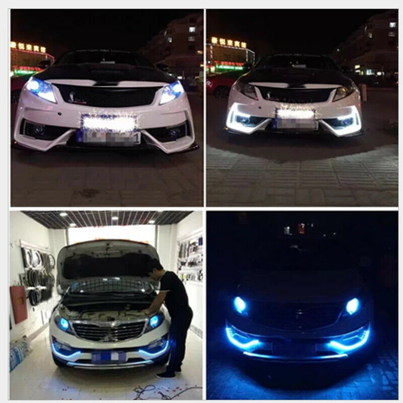 Автомобиль 6/8/18/20 Светодиодный дневной светильник DRL Дневной светодиодный тумана