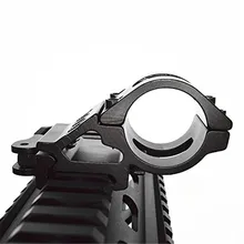 45 градусов офсетное кольцо держатель для фонарика подходит для 20 мм Пикатинни/Вивер рейка для 25,4 мм 30 мм трубки с QD быстросъемной базой