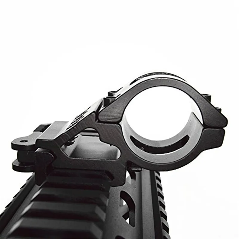 45 Degree Offset Ring Flashlight Holder Mount Fit for 20mm Picatinny