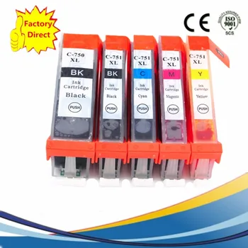 

PGI 750 PGI750 PGI-750 PGI-750XL CLI-751 Ink Cartridges Replacement For MG-6470 MG-7170 MX-727 MX-927 IP-7270 IP-8770