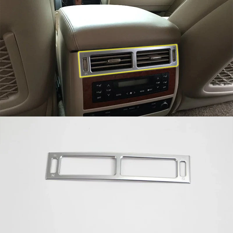 

Car Accessories Interior Decoration ABS Rear Air Vent Outlet Cover Trims For Toyota Land Cruiser 2016 Car Styling