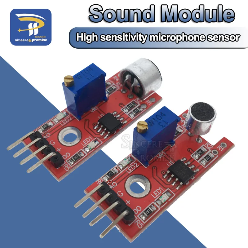 Модуль обнаружения звукового и голосового датчика микрофона для Arduino AVR PIC
