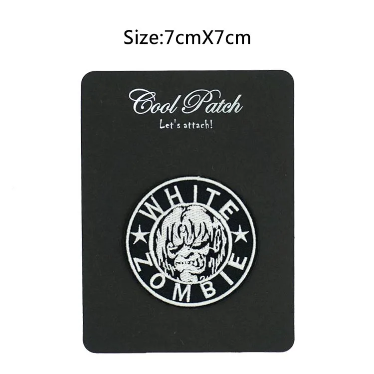 

WHITE ZOMBIE ROB Heavy Metal Band Music Iron On/Sew On Patch Tshirt TRANSFER MOTIF APPLIQUE Rock Punk Badge