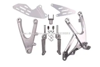 

Motorcycle Front Silver / Black Footrest Brackets YZFR1 2007 - 2008 fit for YAMAHA YZFR1 Foot Rest
