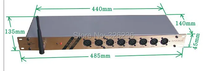 

New Arrival Wireless DMX Splitter 8Channel Out DMX Splitter,90V-240V Stage Light Wireless Signal Amplifier Splitter
