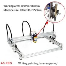A3 Pro Mini Laser Cutting Machine 5500wm/3500wm/5500mw/7w/15w Laser DIY Laser Head Machine Engraver Wood Cutting PWM US Plug