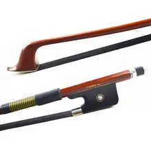 Natural BLACK Horse Hair FRENCH Bass Bow 1/2 Size ! Gorgeous BALANCED and Great Flexibility, Wonderful String Instrument Part!!