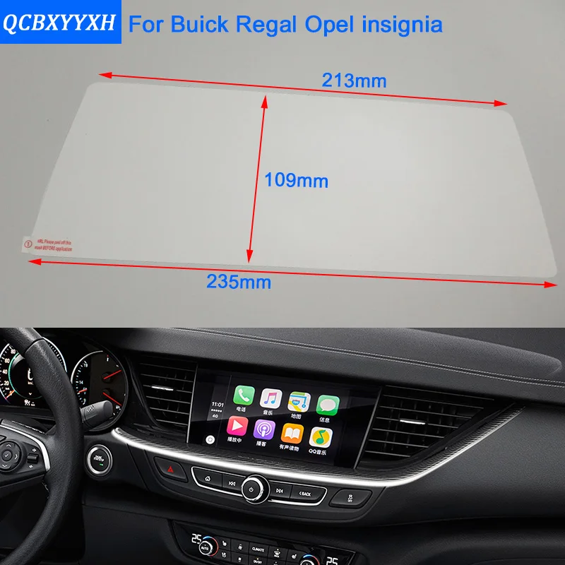 

Car Styling 8 Inch GPS Navigation Screen Steel Protective Film For Buick Regal Opel insignia Control of LCD Screen Car Sticker