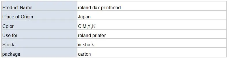 roland dx7 printhead