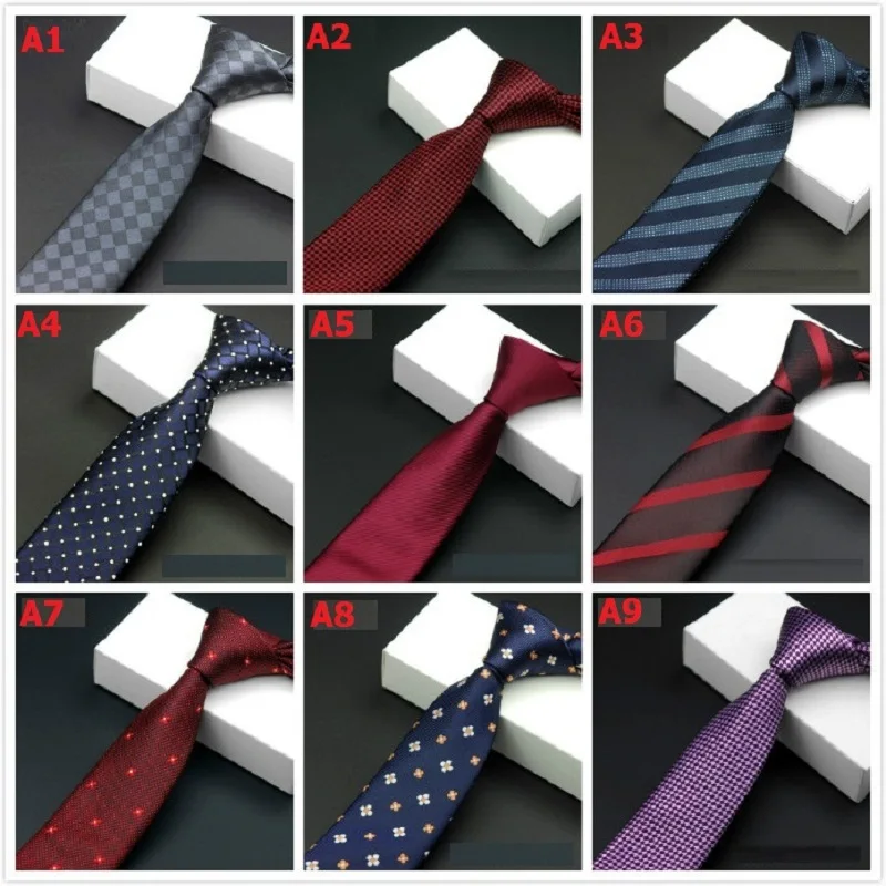 2018 moda mens Accesorios Plaid Corbatas para hombres corbatas negocio la boda cm flacos novios corbata para la camisa del juego