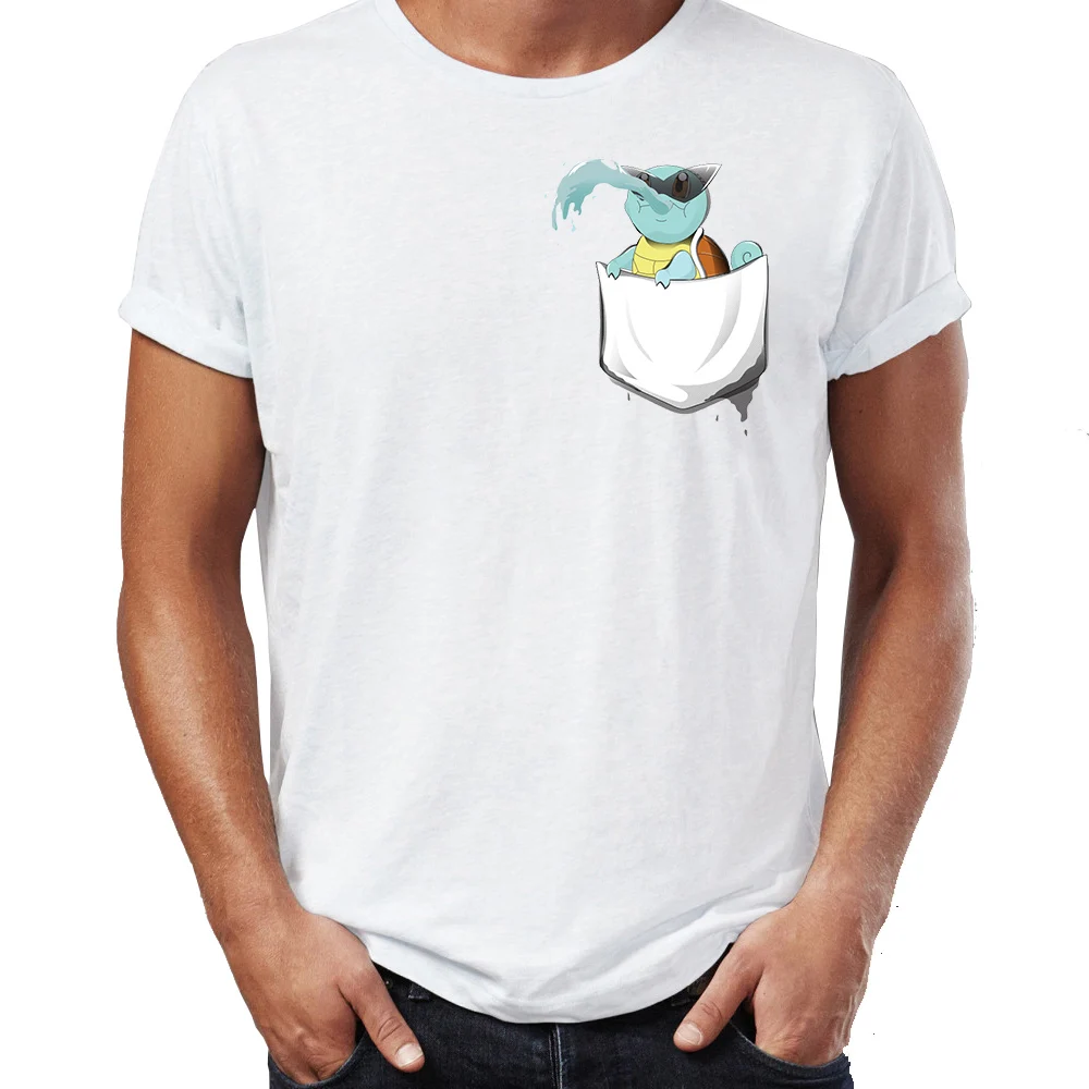 

Men's T Shirt Pokemon Starters Pocket Version Mewtwo Gengar Pikachu Charmander Squirtle Bulbasaur Gaming Gamer Tee